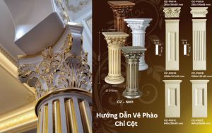 Hướng Dẫn Vẽ Phào Chỉ Cột
