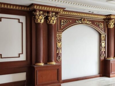 Ốp Gỗ Cột Tròn