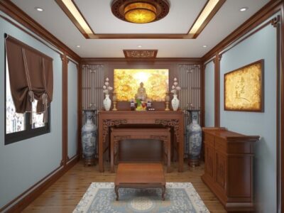 Phào chỉ phòng thờ