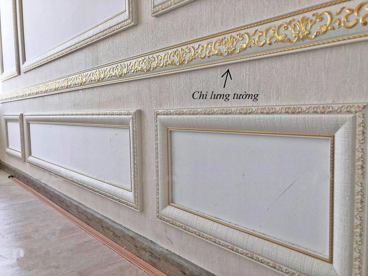 Định nghĩa về phào chỉ lưng tường