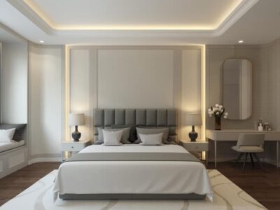 phào chỉ nhựa phòng ngủ