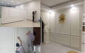 cách đắp phào chỉ tường (1)