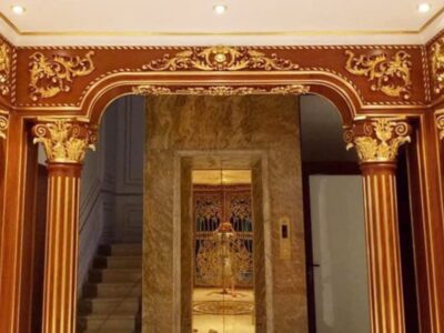 phào chỉ ốp cột gỗ