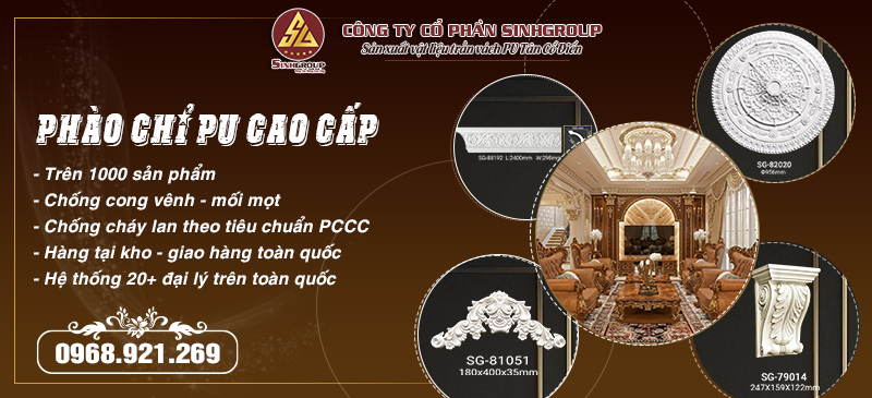 phào chỉ pu sinhgroup