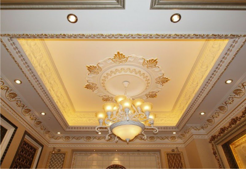 Ốp trần nhà: 5 loại ốp trần nhà phổ biến và sự kết hợp với phào chỉ PU, mâm trần PU, khung inox 11 Lợi Ích Của Việc Kết Hợp Ốp Trần Nhà Với Phào Chỉ PU, Mâm Trần PU, và Khung Trần Inox