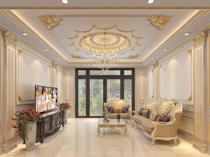 Lợi Ích Kết Hợp Ốp Trần Với Phào Chỉ PU, Mâm Trần PU, và Khung Trần Inox